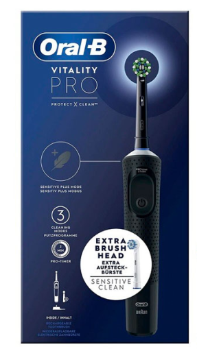 Oral-B Vitality Pro Elektrische Zahnb&uuml;rste Schwarz 1 Einheit