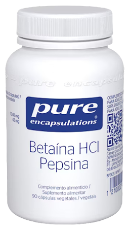 Pure Encapsulations Betain HCl Pepsin 90 Kapseln