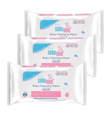 Sebamed Baby-Reinigungst&uuml;cher 3 x 60 St&uuml;ck