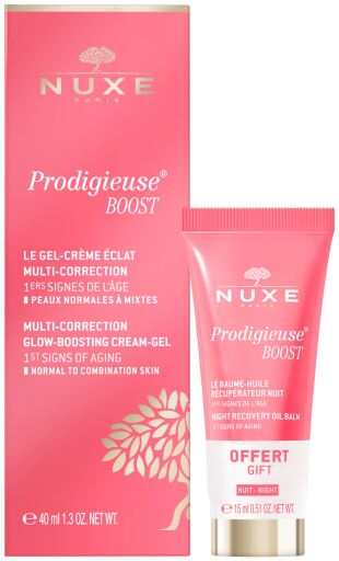 Nuxe Prodigieuse Boost Gel-Creme 40 ml + Erneuernder Nachtbalsam 15 ml