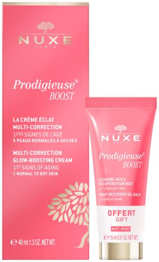 Nuxe Prodigieuse Boost Cream 40 ml + Erneuernder Nachtbalsam 15 ml
