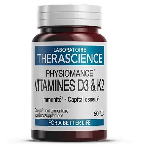 Therascience Physiomance Vitamin D3+K2 60 Kapseln