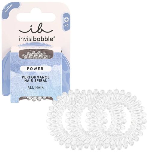 Invisibobble Power Crystal Clear Haargummi 3 St&uuml;ck