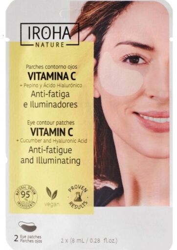 Iroha Nature Aufhellende Augenringe und Anti-M&uuml;digkeitsbeutel-Pflaster, 10 Einheiten