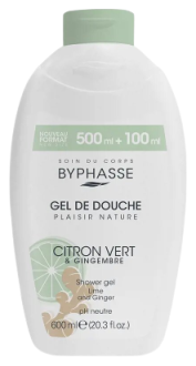 Byphasse Plaisir Nature Duschgel Limette und Ingwer 600 ml