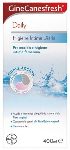 Bayer Ginecanesfresh T&auml;gliches Intimhygienegel 400 ml