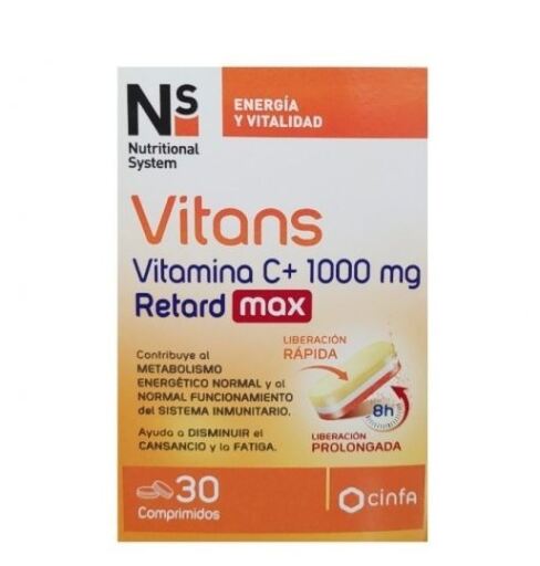 Ns Nutritional System Ns Vitans Vitamin C+ 1000 mg Retard Max 30 Kapseln