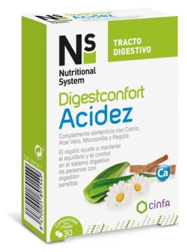 Ns Nutritional System Ns Digest Comfort Acidity 30 Kapseln