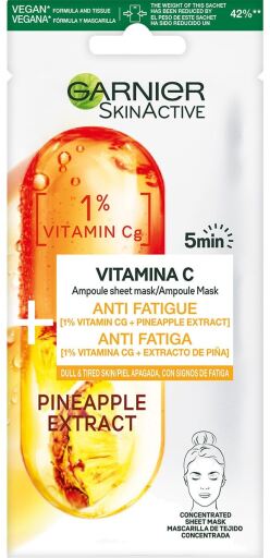 Garnier Anti-M&uuml;digkeitsmaske mit Vitamin Cg und Ananas 15 gr