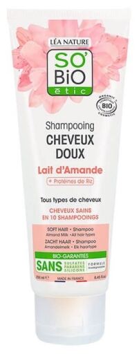 SO'BiO &eacute;tic Mandelmilch-Shampoo f&uuml;r weiches Haar, 250 ml