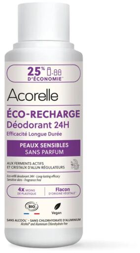 Acorelle Roll-on-Deodorant f&uuml;r empfindliche Haut, Nachf&uuml;llung, 100 ml