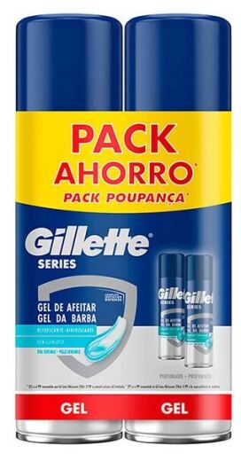 Gillette Duplo Eukalyptus Rasiergel-Serie
