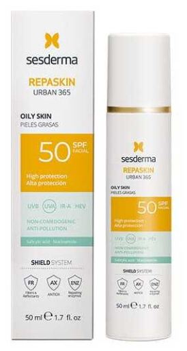 Sesderma Repaskin Urban 365 Protector f&uuml;r fettige Haut SPF 50 50 ml
