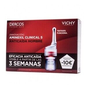 Vichy Dercos Aminexil Clinical 5 Anti-Haarausfall-Behandlung f&uuml;r M&auml;nner, 21 x 6 ml