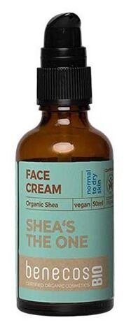 Benecos Bio-Gesichtscreme f&uuml;r normale und trockene Haut Shea 50 ml