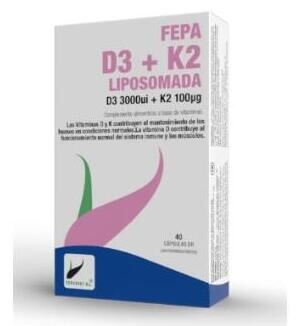 Fepadiet Fepa Vitamin D3+K2 Liposomed 40 Kapseln