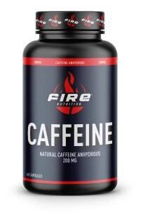 Fire Nutrition Wasserfreies Koffein 200 mg 60 Kapseln