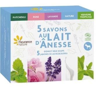 Fleurance Nature Truhe mit 5 Seifen mit Eselsmilch