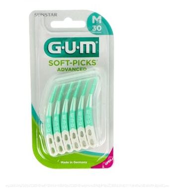 Gum Soft Picks Interdentalb&uuml;rste Regular 30 Einheiten Gr&uuml;n