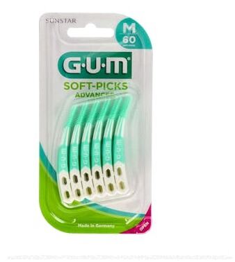 Gum Soft Picks Interdentalb&uuml;rste Regular 60 Einheiten Gr&uuml;n