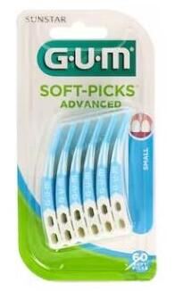 Gum Soft Picks Kleine Interdentalb&uuml;rste 60 Einheiten Blau