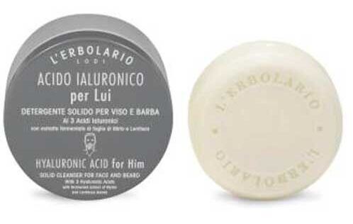 L'Erbolario Hyaluronic Acid Men Festes Gesichtswaschmittel 60 gr