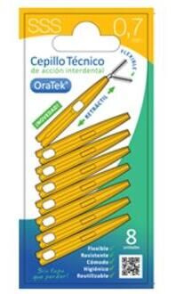 Einziehbare Interdentalb&uuml;rste 0,7 mm 8 Einheiten