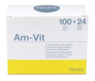 Laboratorios Praxis Am-Vit (Aminos&auml;uren+Vitamine+Mineralien+Oligoel) 100+24 Tabletten