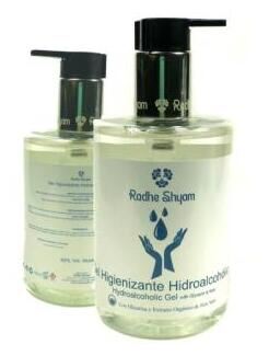Radhe Shyam Hydroalkoholisches Gel mit Aloe Vera Dosierer 300 ml