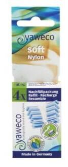 Yaweco Dellenpinsel-Nachf&uuml;llungen, weicher Nylonkopf, 4 Einheiten