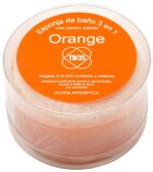 Runder Schwamm mit Orangenseife 100 gr Runder Schwamm mit Orangenseife 100 gr