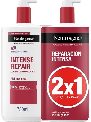 Neutrogena Intensive Repair Bodylotion f&uuml;r sehr trockene Haut 2x750 ml