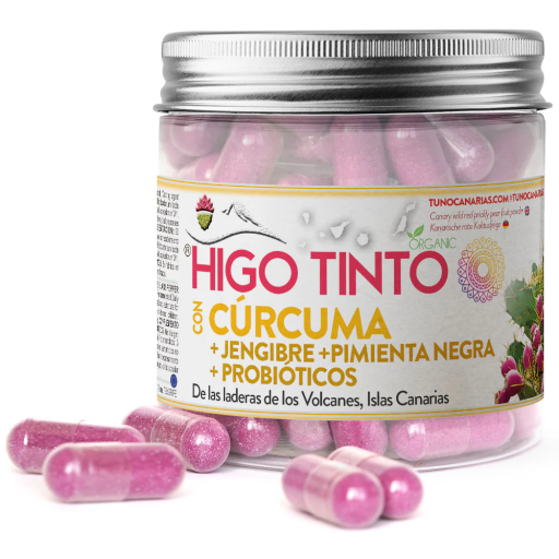 Tuno Canarias Rote Feige mit Kurkuma, Ingwer, schwarzem Pfeffer, 90 Kapseln