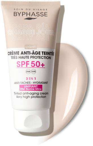 Byphasse Anti-Aging-Gesichtscreme mit Farbe SPF50+ 50 ml