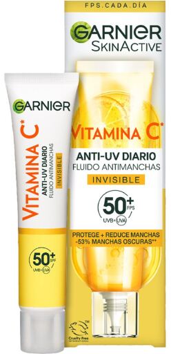 Garnier Skinactive Vitamin C Unsichtbares Anti-Flecken-Fluid SPF50+ 40 ml