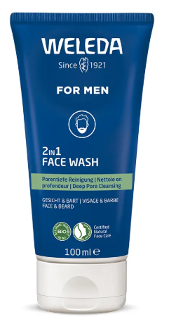 Weleda For Men 2-in-1 Gesichts- und Bartreinigungsgel 100 ml