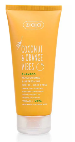 Ziaja Coconut & Orange Vibes Feuchtigkeitsspendendes und erfrischendes Shampoo 200 ml