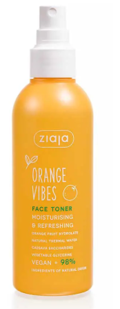 Ziaja Coconut & Orange Vibes Feuchtigkeitsspendendes und erfrischendes Gesichtswasser 190 ml