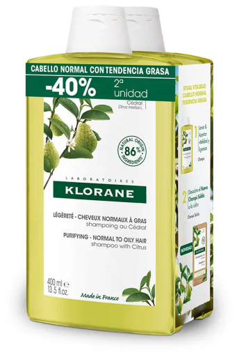 A La Cidra Leichtes Shampoo f&uuml;r normales/fettiges Haar Duo 2 x 400 ml