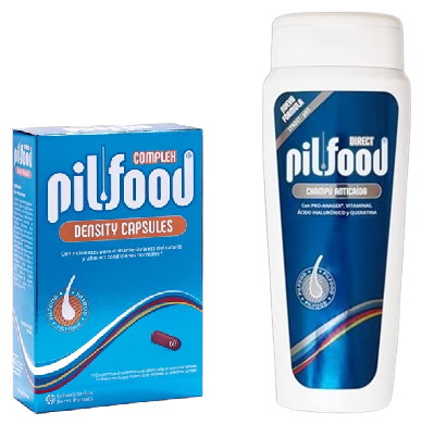 Pilfood Dichtepaket 60 Kapseln + Anti-Haarausfall-Shampoo 200 ml
