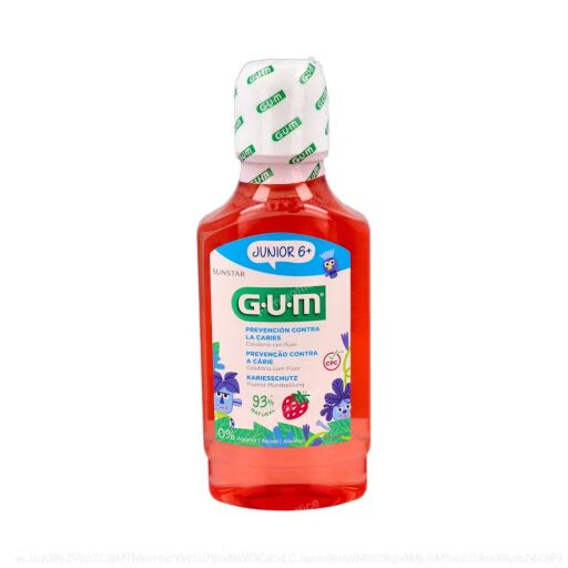 Gum Junior Mundwasser +6 Jahre Erdbeere 300 ml