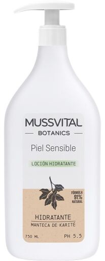 Mussvital Botanics Feuchtigkeitsspendende K&ouml;rperlotion f&uuml;r empfindliche Haut750 ml
