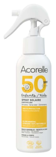 Acorelle Kinder-Sonnenspray mit Bio-Mineral-Filter LSF 50 150 ml