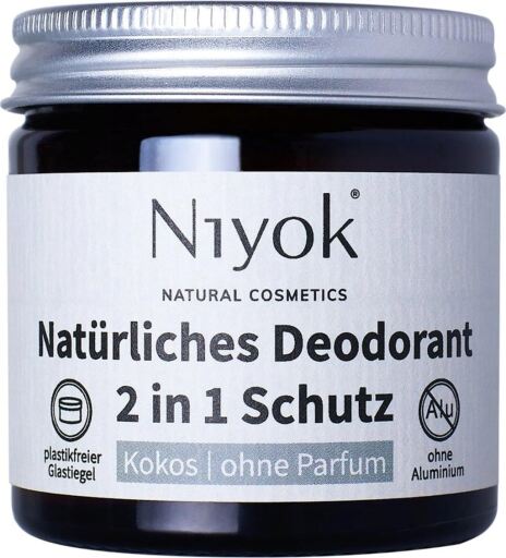 Niyok Parf&uuml;mfreies Deodorant + Antitranspirant 40 ml
