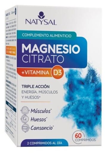 Natysal Magnesiumcitrat+D3 60 Tabletten