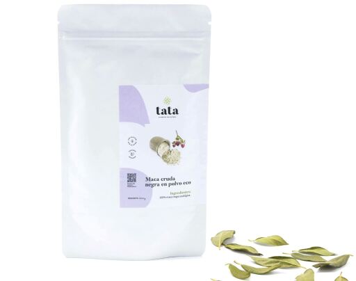 Tata Alimentos Rohes schwarzes Maca-Pulver Eco 200 gr