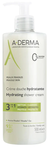 A-DERMA Feuchtigkeitsspendende Duschcreme 500 ml