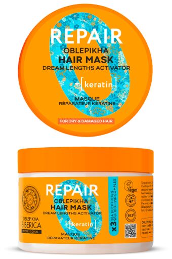 Natura Siberica Oblepikha Keratin-Reparaturmaske 300 ml