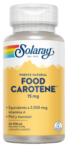 Solaray Lebensmittel-Carotin 2500 mcg 30 Kapseln