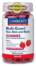 Multi Guard Haar Haut N&auml;gel 60 Gummies Erdbeere